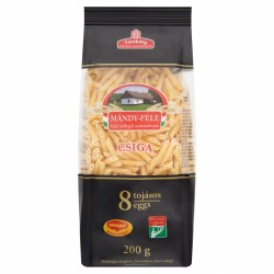 Small Spiral Spelt Added (csiga) Pasta 8 Eggs 200g by MandyCatalog Products