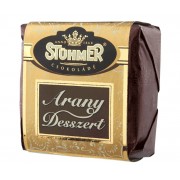 Almond Marzipan Chocolate Gold Cube 30g by Stuhmer Hungary