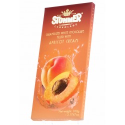 Apricot cream caramelized white chocolate 100g by Stuhmer